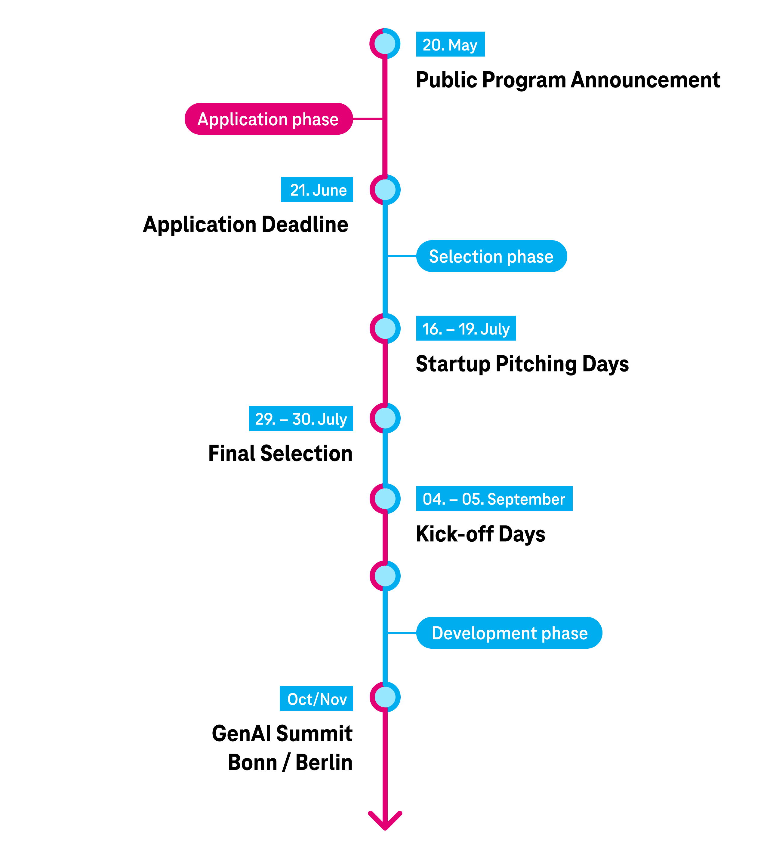 Timeline of the program